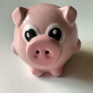 Small Pink Pig Salt Shaker